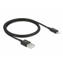 DeLOCK 83002 lightning kabelis 1 m Melns DeLOCK 83002 lightning kabelis 1 m Melns