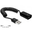 DeLOCK USB 2.0 0.6m USB кабель 0,6 m USB A Черный