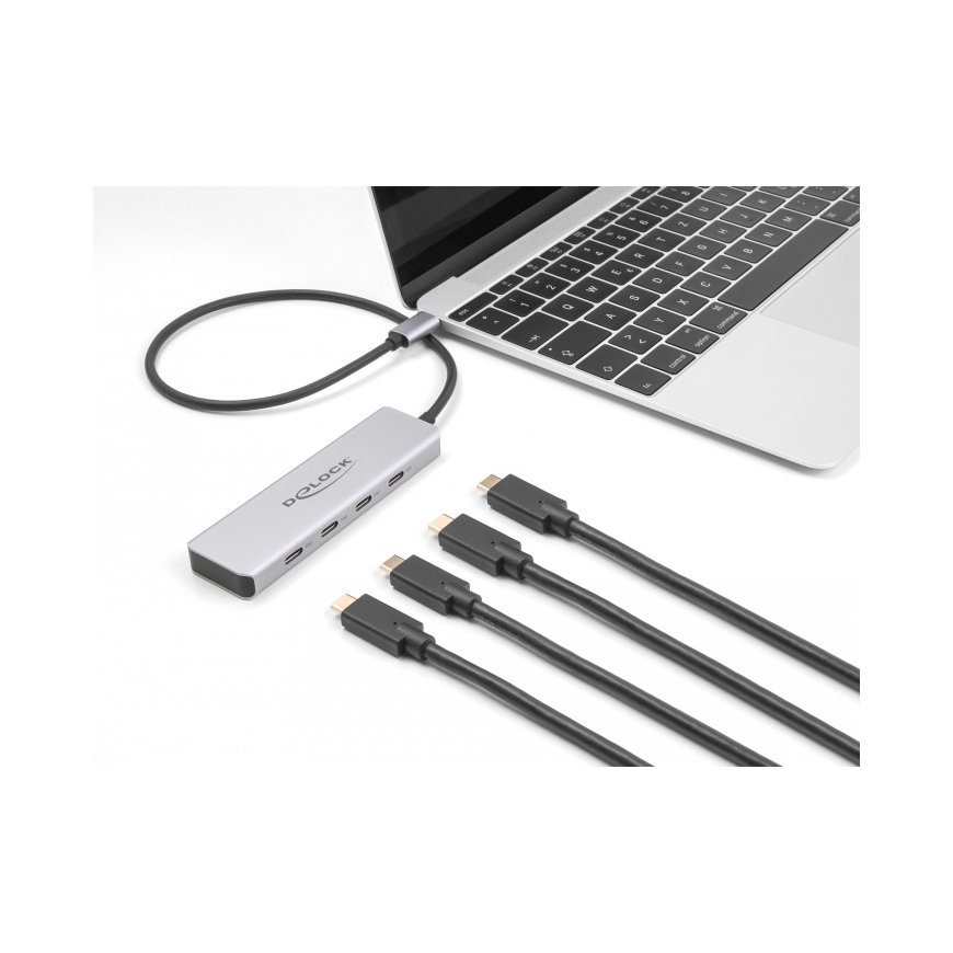 DeLOCK 64231 jaotur USB tüüp-C 10000 Mbit/s Hall