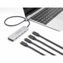 DeLOCK 64231 keskitin USB Type-C 10000 Mbit/s Harmaa DeLOCK 64231 keskitin USB Type-C 10000 Mbit/s Harmaa