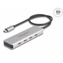 DeLOCK USB 10 Gbps USB Type-C Hub with 4 x USB Type-C female with 35 cm connection cable