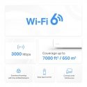 Mercusys Halo H80X (3-pack) Kaks sagedusala (2,4 GHz / 5 GHz) Wi-Fi 6 (802.11ax) Valge Sisemodem Mercusys Halo H80X (3-pack) Kaks sagedusala (2,4 GHz / 5 GHz) Wi-Fi 6 (802.11ax) Valge Sisemodem