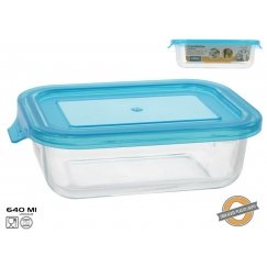 Suorakulmainen lasinen eväsrasia 640Ml, 5,5 X 19,5 X 13 Cm, KITCHEN&G