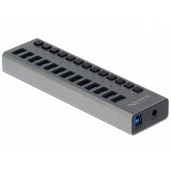 DeLOCK 63738 jaotur USB 3.2 Gen 1 (3.1 Gen 1) Type-B 5000 Mbit/s Hall