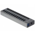 DeLOCK 63738 interfeisa centrmezgls USB 3.2 Gen 1 (3.1 Gen 1) Type-B 5000 Mbit/s Pelēks DeLOCK 63738 interfeisa centrmezgls USB 3.2 Gen 1 (3.1 Gen 1) Type-B 5000 Mbit/s Pelēks