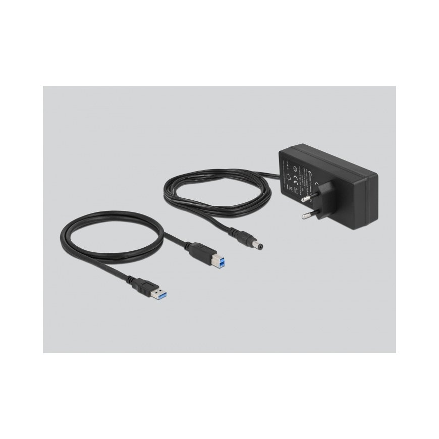 DeLOCK 63738 sąsajos šakotuvas USB 3.2 Gen 1 (3.1 Gen 1) Type-B 5000 Mbit/ai Pilka – 2