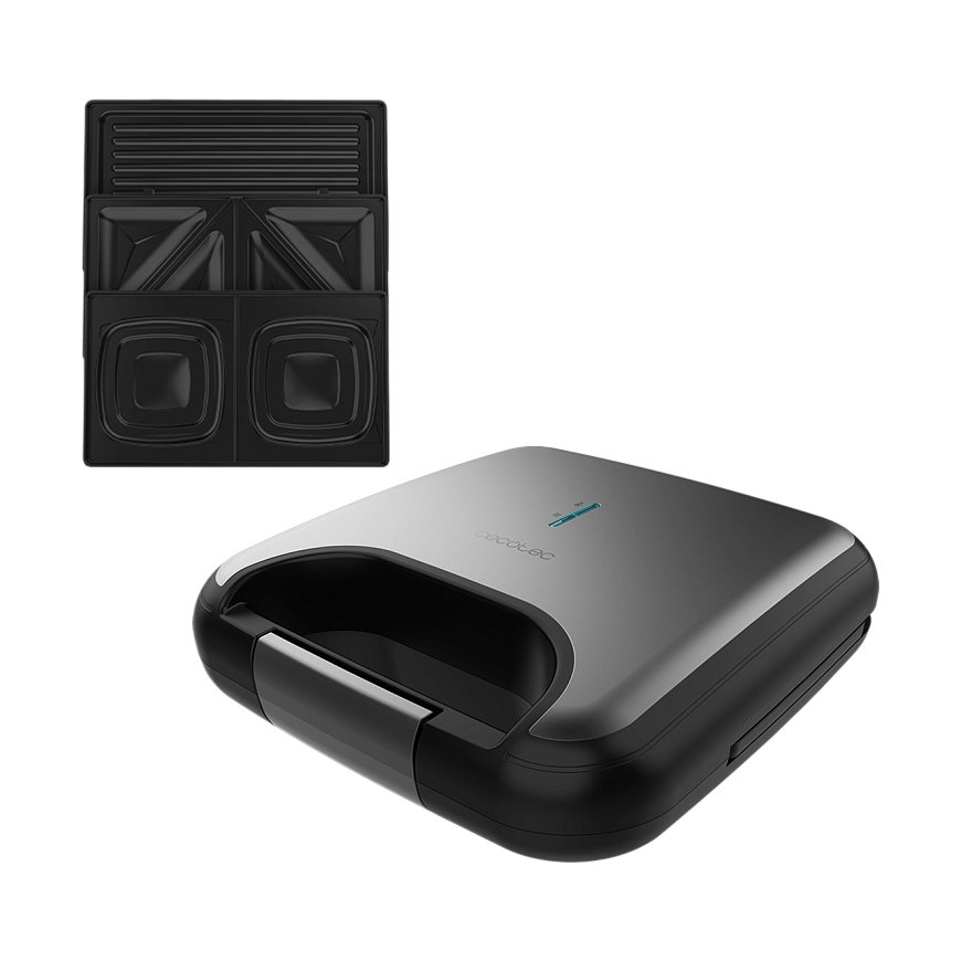 Cecotec Rock&Toast Combo voileipägrilli 800 W Hopea