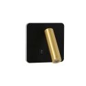 Immax GOAL 2 Switches design LED wall light 7W, BLACK+GOLD Immax GOAL 2 Switches design LED wall light 7W, BLACK+GOLD