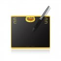 HUION HS64 Special Edition Graphics Pen Tablet piirtopöytä musta, Keltainen 5080 lpi 160 x 102 mm US