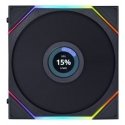 Lian Li Uni Fan TL LCD Kompiuterio korpusui, Procesorius Ventiliatorius 14 cm Juoda 1 vnt Lian Li Uni Fan TL LCD Kompiuterio korpusui, Procesorius Ventiliatorius 14 cm Juoda 1 vnt