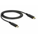 DeLOCK 83661 USB kabelis USB 3.2 Gen 2 (3.1 Gen 2) 1 m USB C Melns DeLOCK 83661 USB kabelis USB 3.2 Gen 2 (3.1 Gen 2) 1 m USB C Melns