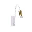Immax GOAL dizaina LED sienas lampa ar slēdzi, 3W, WHITE+GOLD+ACRYL Immax GOAL dizaina LED sienas lampa ar slēdzi, 3W, WHITE+GOLD+ACRYL