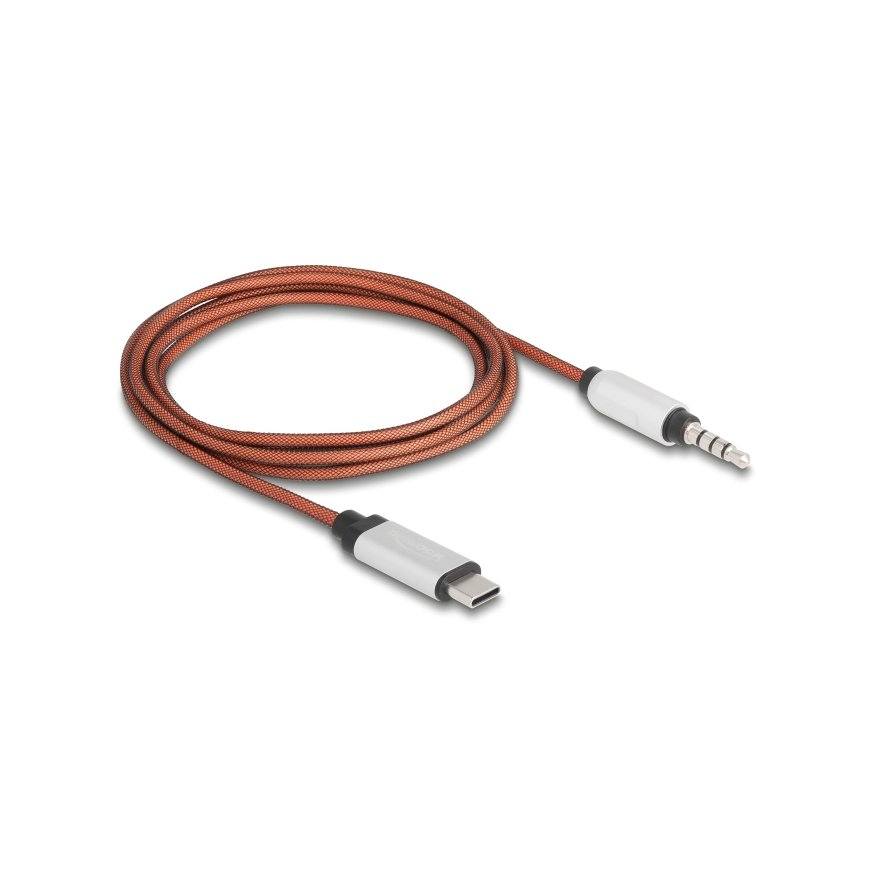 DeLOCK 81288 USB кабель Оранжевый, Серебристый