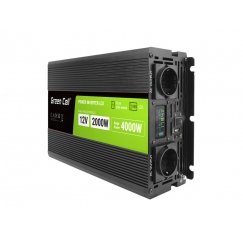 Green Cell Przetwornica napicia PowerInverter LCD 12 V 2000W/40000W Przetwornica samochodowa z wywie