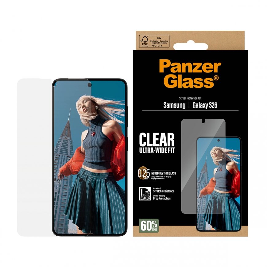 PanzerGlass ® Screen Protector Samsung Galaxy S26 | Ultra-Wide Fit w. EasyAligner – 2