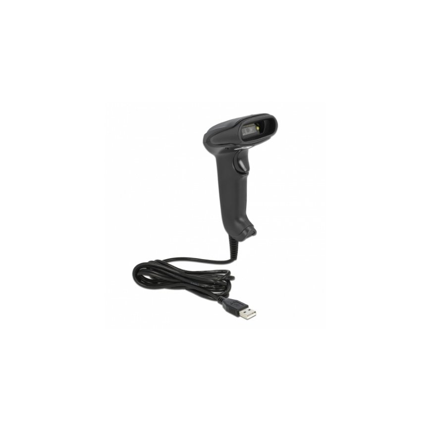 DeLOCK USB Barcode Scanner 1D and 2D with connection cable - German Version