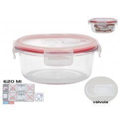 Ümmargune lõunakarp 620 ml, 7 x 15,5 x 15,5 cm, KITCHEN&GO