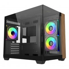 Cooler Master Elite 481 Wood Mini Tower Black