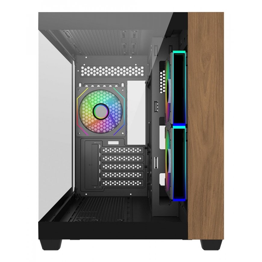 Cooler Master Elite 481 Wood Mini Tower Melns – 2
