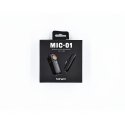 Hohem MIC-01-LIGHT mikrofons Melns Piespraužams mikrofons Hohem MIC-01-LIGHT mikrofons Melns Piespraužams mikrofons