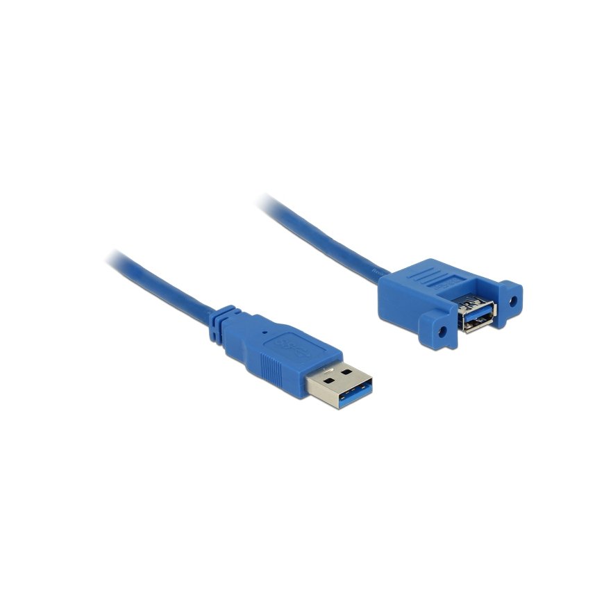 DeLOCK USB 3.0 A, 1m USB-kaabel USB 3.2 Gen 1 (3.1 Gen 1) USB A Sinine