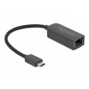 DeLOCK 66645 kabelių lizdinio / kištukinio jungčių tipo keitiklis USB Type-C LAN RJ45 Juoda DeLOCK 66645 kabelių lizdinio / kištukinio jungčių tipo keitiklis USB Type-C LAN RJ45 Juoda