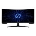Samsung G55T tietokoneen litteä näyttö 86,4 cm (34") 3440 x 1440 pikseliä UltraWide Quad HD LED must
