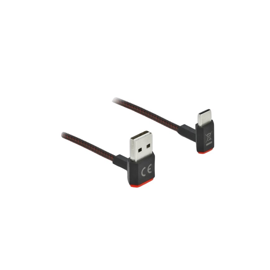 DeLOCK 85274 USB-kaapeli USB 2.0 0,2 m USB A USB C musta