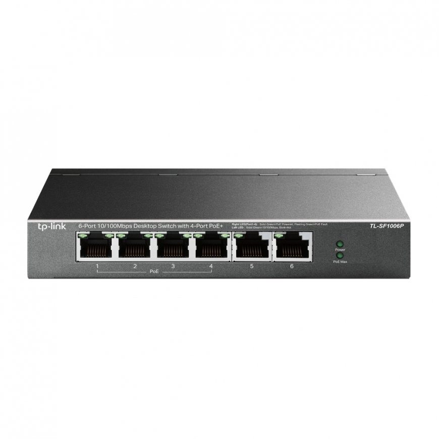 TP-Link TL-SF1006P tīkla pārslēgs Nepārvaldīts Fast