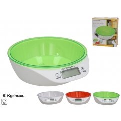 Digitaalinen keittiövaaka 5 kg, 18,5 x 20,5 x 6 cm, 3 eri vaihtoehtoa, K
