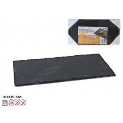 Сланцевая сервировочная тарелка, 1 x 15 x 30 см, KITCHEN&GO