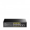 Cudy FS1010PG tīkla pārslēgs Fast Ethernet (10/100) Power over Ethernet (PoE) Melns
