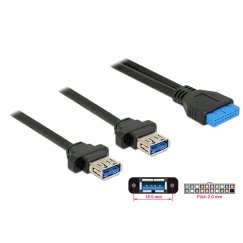 DeLOCK 85244 USB кабель 0,8 m Черный