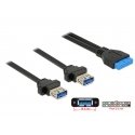 DeLOCK 85244 USB cable 0.8 m Black