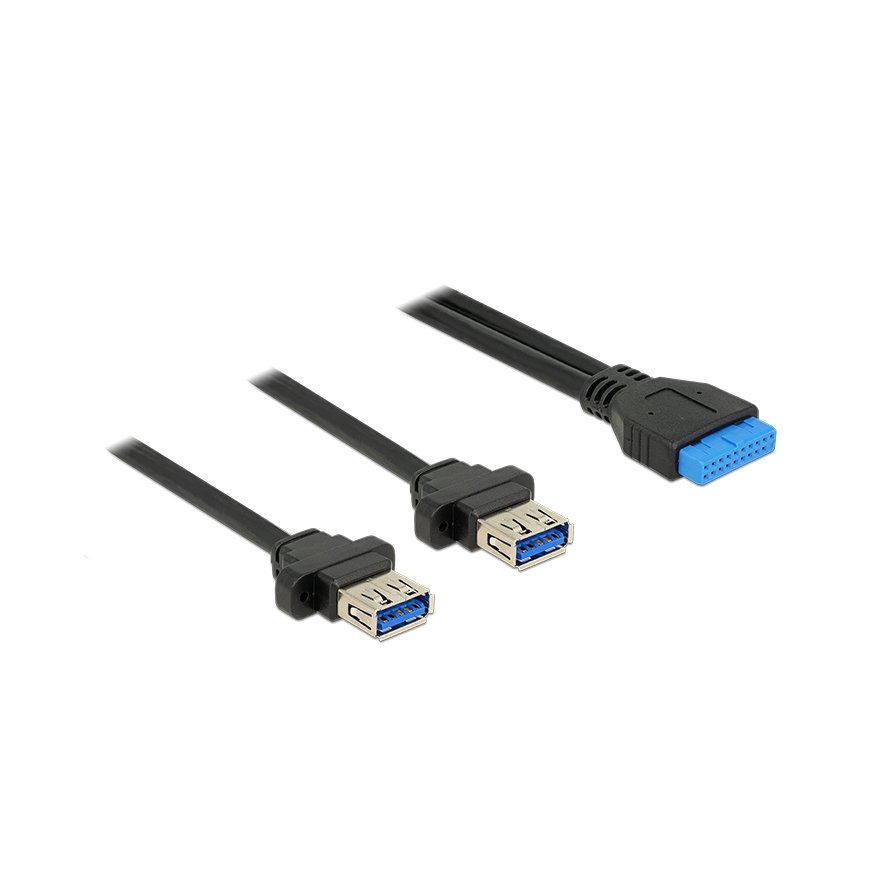 DeLOCK 85244 USB cable 0.8 m Black – 2