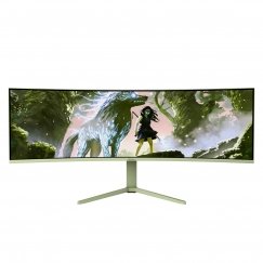 Arozzi Nova 49” Curved kompiuterio monitorius 124,5 cm (49") 5120 x 1440 pikseliai Dual QHD LED Žalia