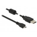 DeLOCK 84902 USB cable USB 2.0 1.5 m USB A Micro-USB B Black