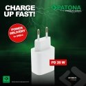 PATONA 2592 PDA/mobīlo telefonu lādētājs Mobilais telefons Balts USB Iekštelpas