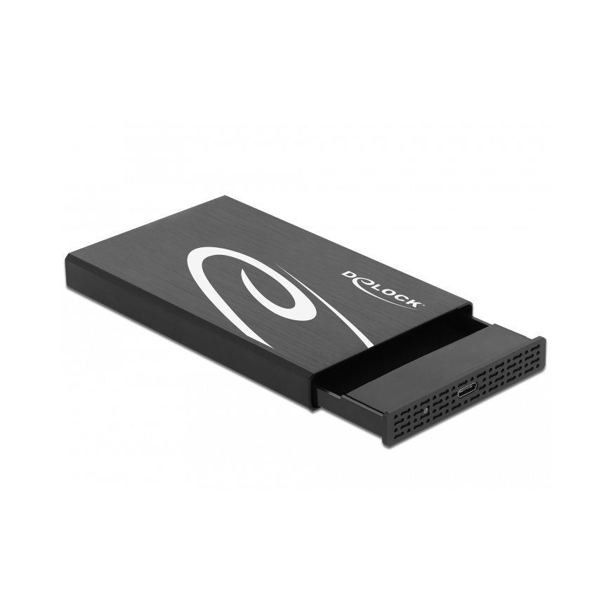 DeLOCK 42611 kõvakettaboks HDD/SSD ümbris Must, Valge 2.5" – 2