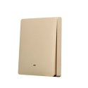 SmartWise wall switch front panel, gold colour, 1-button SmartWise wall switch front panel, gold colour, 1-button
