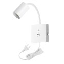 Immax PUNTO-1 USB griesti, pie sienas stiprināms, punktveida gaismeklis GU10 tipa avotam Immax PUNTO-1 USB griesti, pie sienas stiprināms, punktveida gaismeklis GU10 tipa avotam