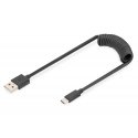 Digitus AK-300430-006-S USB кабель USB 2.0 1 m USB A USB C Черный