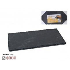 Сланцевая сервировочная тарелка, 1 x 17 x 32 см, KITCHEN&GO