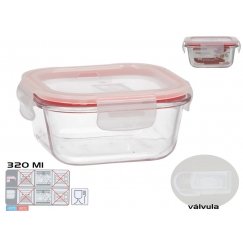 Kvadrātveida pusdienu kārba 320 ml, 5,5 x 12 x 12 cm, KITCHEN&GO