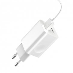 Baseus Quick Charger Mobilusis telefonas, Planšetinis kompiuteris, Universalus Balta USB Spartusis įkrovimas Vidaus, Lauke