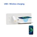 Immax LED Be PREPARE 4in1, spot light with QI charging, USB white right