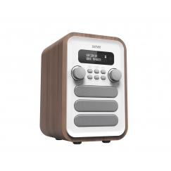 Denver DAB-48WHITE Personaalne Digitaalne Valge, Puit