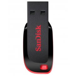 SanDisk Cruzer Blade USB zibatmiņa 128 GB USB Type-A 2.0 Melns, Sarkans