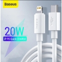 Baseus TZCATLZJ-02 „Lightning“ kabelis 1,5 m Balta Baseus TZCATLZJ-02 „Lightning“ kabelis 1,5 m Balta