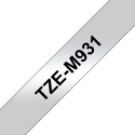 Brother TZE-M931 markeerimisteip Must hõbedasel taustal Brother TZE-M931 markeerimisteip Must hõbedasel taustal